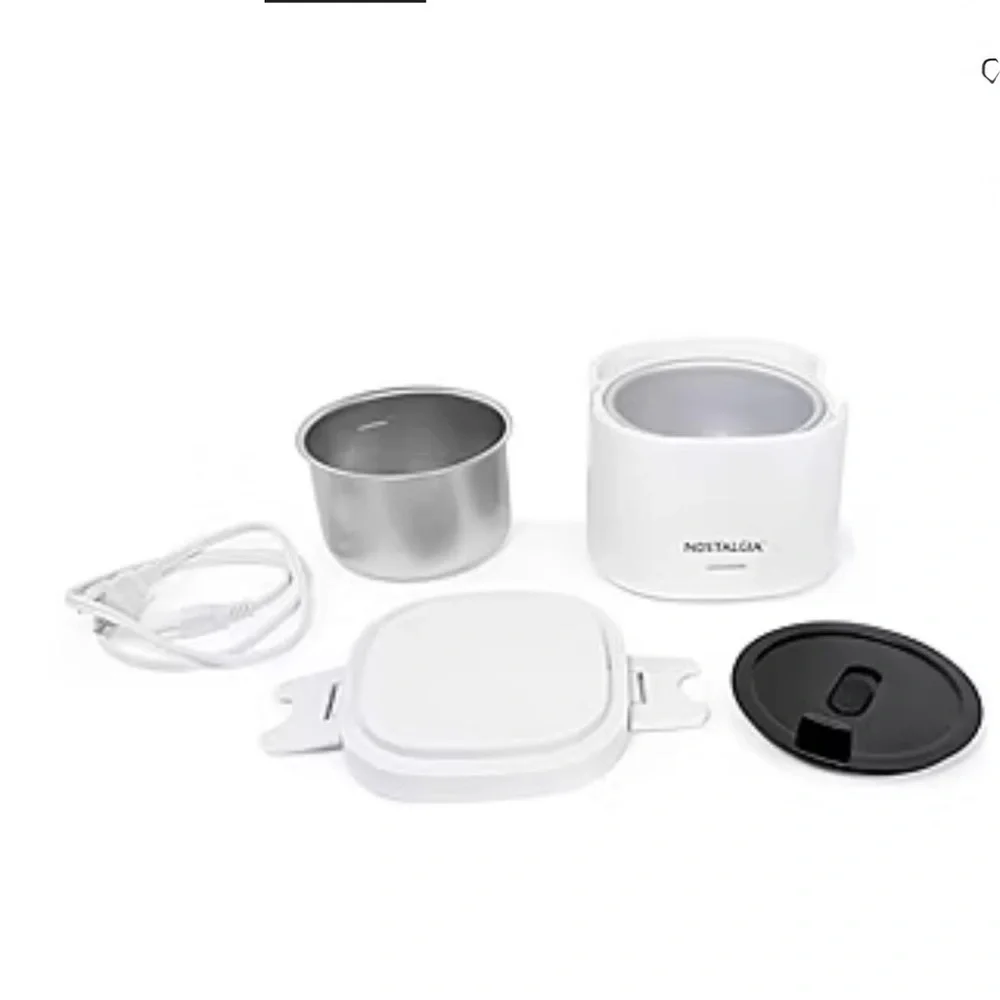 Nostalgia Portable White Food Warmer